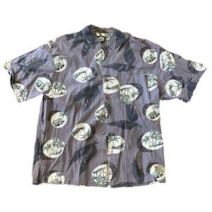 Tommy Bahama tropical rayon button down shirt